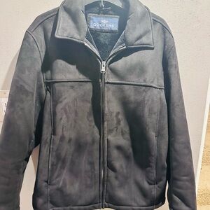 Men's black Dockers faux suede jacket  Medium